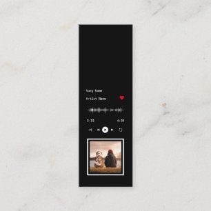 Visite Mini Carte Signet de musique et d'artiste