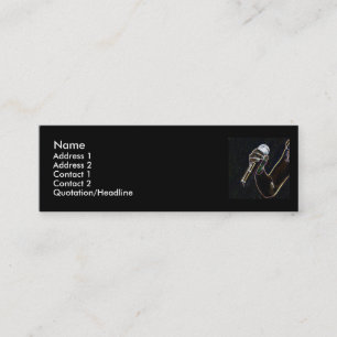 Visite Mini chanson micro de carte de profil de chanteur de