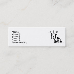 Visite Mini Interrogez la carte de profil de chien !