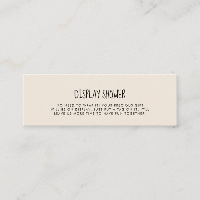 Visite Mini Jolie carte de douche Display moderne insert (Devant)