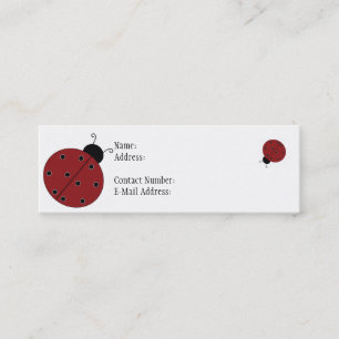 Visite Mini Le profil de coccinelle amincissent la carte