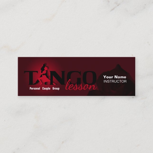 Visite Mini Leçon de tango - Affaires, carte de profil (Devant)