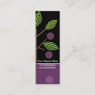 Visite Mini Les Arbres Et Leurs Fruits Carte de visite-Skinny