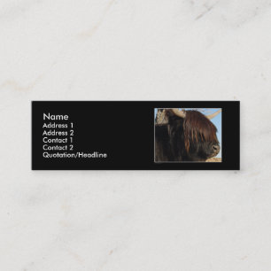 Visite Mini Modèle de carte de profil - bétail des montagnes