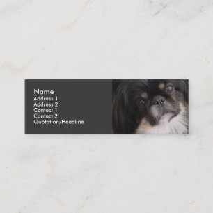 Visite Mini Modèle de carte de profil - chien de Pekingnese