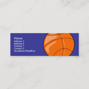 Visite Mini Modèle maigre de carte de profil - basket-ball
