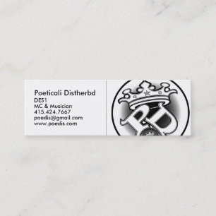 Visite Mini Poeticali Distherbd, carte de MC