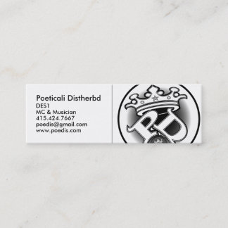 Visite Mini Poeticali Distherbd, carte de MC