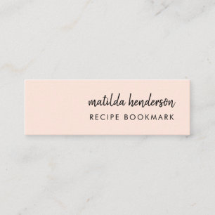 Visite Mini Recette préférée   Carte Signet de la mini-recette