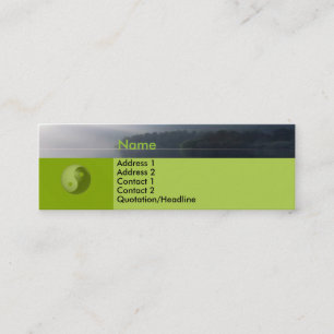 Visite Mini Zen avec la carte de profil de Yin-Yang