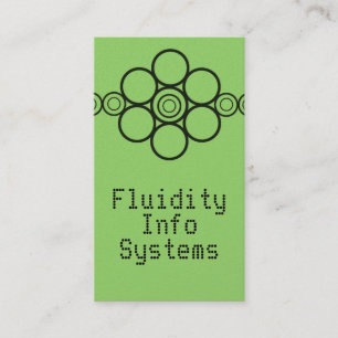 Visite Minimaliste Pro Cercles Carte de visite, Vert clai
