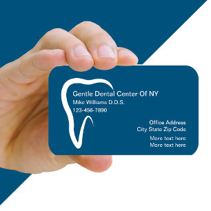 Visite Modèle de carte d'affaires Dentist Office Tooth Sy