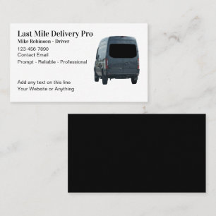 Visite Modèle de carte d'affaires dernier Mile Delivery S