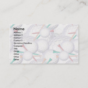 Visite Modèle de carte de profil - golf