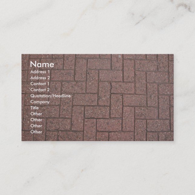 Visite Modèle de carte de profil - texture de machines à (Devant)