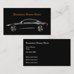Visite Modèle de carte professionnelle automobile