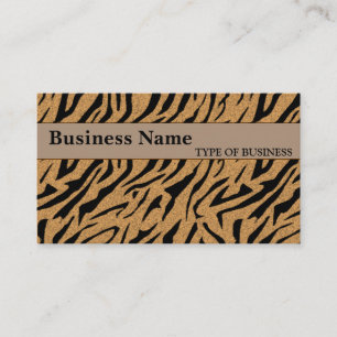 Visite Modèle de carte professionnelle Tiger Print