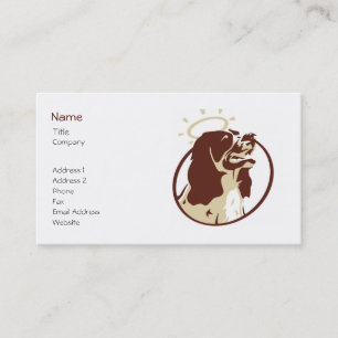 Visite Modèle de la carte de profil Angel Dog