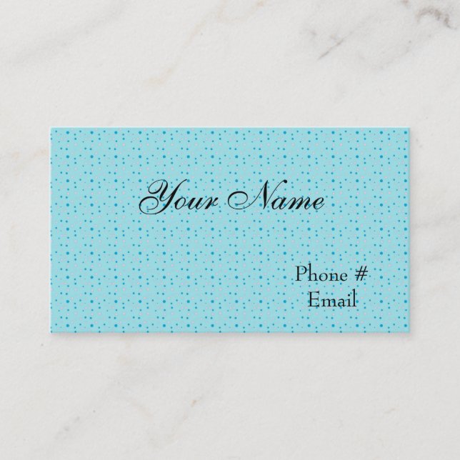 Visite Modèle de la carte profil bleue Designer (Devant)