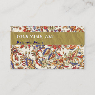 VISITE MODÈLE ÉLÉGANT DE CARTE D'AFFAIRES FLEURI