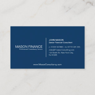 Visite Modèle personnalisable bleu simple de carte de