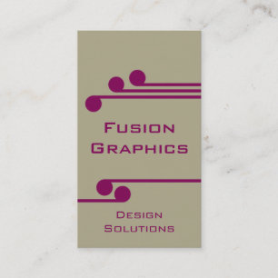 Visite Moderne Pro Carte de visite, beige et magenta