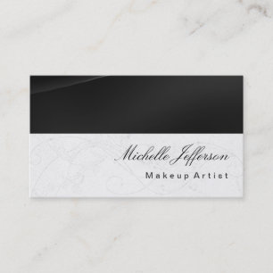 Visite Motif de maquillage Artiste de calligraphie Carte 