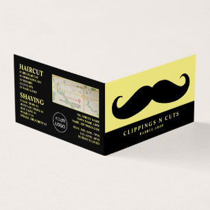 Visite Moustache noire, carte de fidélité des Barbiers ho