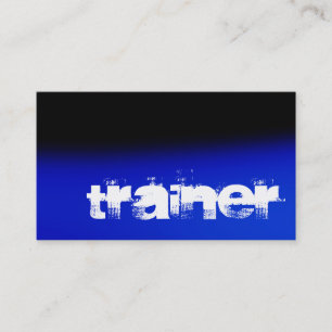 Visite Noir Bleu Blanc Professionnel Sport Carte de visit