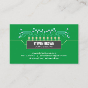 Visite Ordinateur Vert Science Carte de Circuit Codage