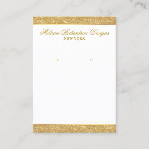 Visite Parties scintillant Gold de la carte d'affichage d