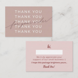 Visite Pastel Elegant & minimaliste Carte de remerciement