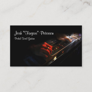 Visite Pedal Steel Guitare Musique Musicien Carte de visi