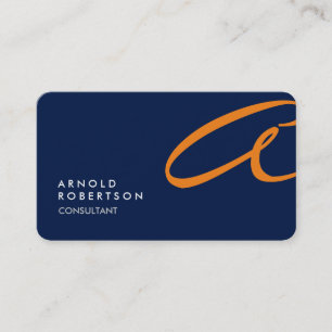 Visite Personnaliser Monogramme bleu clair Carte de visit