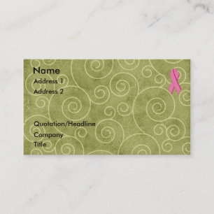 Visite Personnaliser rose de la carte U de profil de