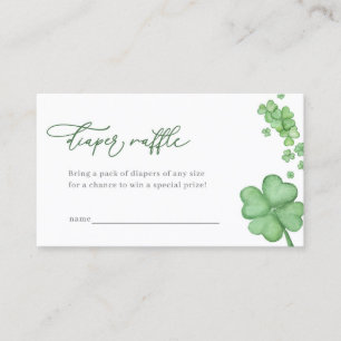 Visite Petite carte de Baby shower Shamrock