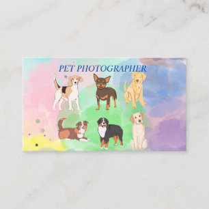 Visite Photographe pour animaux de compagnie - Carte de v