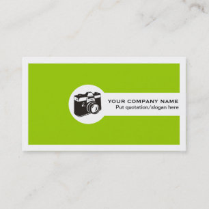 Visite Photographe société carte de visite-citron vert