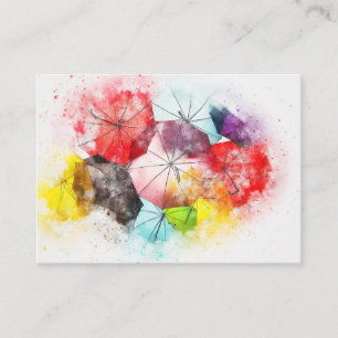 Visite Photographes Decoraters de parapluie de carte de