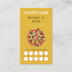 Visite Pizza restaurant food truck Carte de fidélité