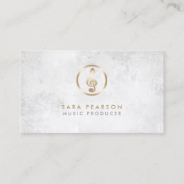Visite Producteur de musique Gold Gramophone Carte de vis