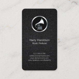 Visite Producteur de musique Gramophone Grunge Carte de v