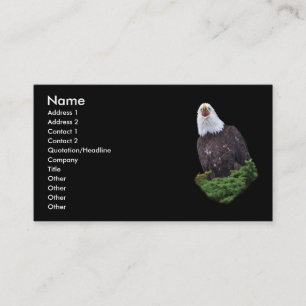 Visite profil ou carte de visite, aigle