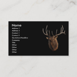 Visite profil ou carte de visite, élan