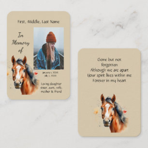 Visite Propriétaire de la carte mémoire Memorial Horse
