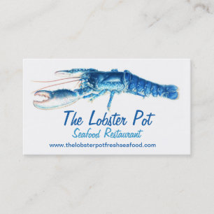 Visite Restaurant de fruits de mer de homard bleu carte d