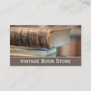 Visite Rétro, vintage photo de librairie - carte de