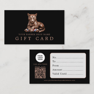 Visite Salon de coiffure Carte Cadeau Qr Code Rose Gold P