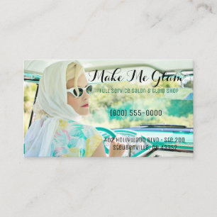 Visite Salon de coiffure Maquillage Artiste Carte de visi