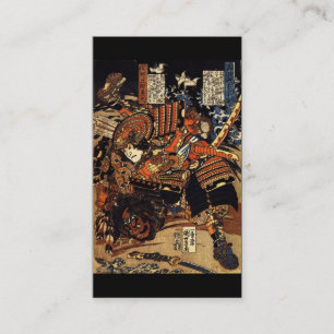 Visite Samouraïs dans le combat, circa la carte de visit